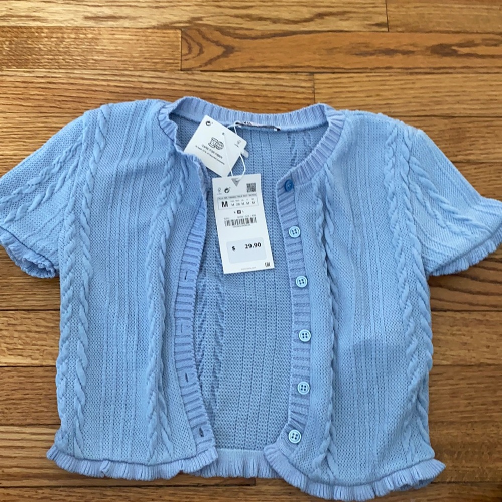 ZARA Blue Cardigan